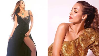 Nothing just Malaika Arora looking uber HOT in black thigh-high slit gown - In Pics