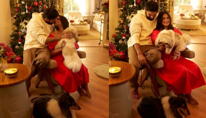 Rhea Kapoor Karan Boolani lock-lips to celebrate Christmas; Music, vodka, cheese boards part of celebration: PICS