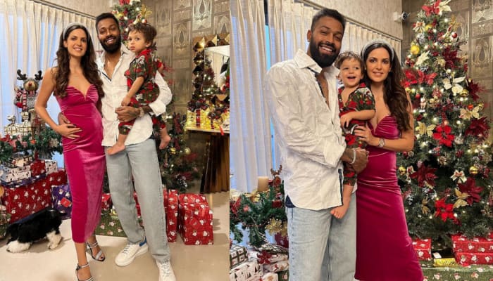 Hardik Pandya’s wife Natasa Stankovic sparks pregnancy rumours after sharing photos from Christmas celebration