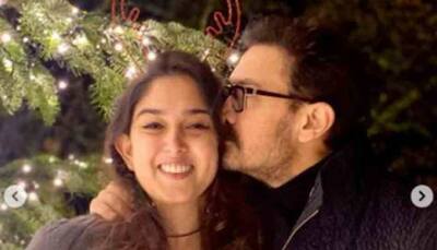Aamir Khan kisses daughter Ira Khan in adorable Christmas click, fans say, 'the man never ages'