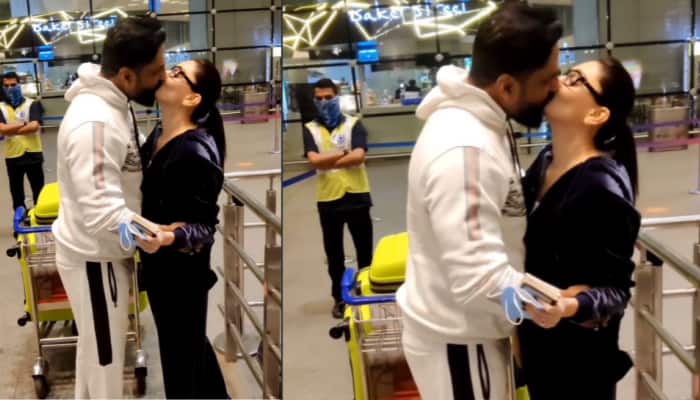 Bigg Boss 13 fame Shefali Jariwala and hubby Parag Tyagi get MASSIVELY TROLLED for liplock at airport: Video
