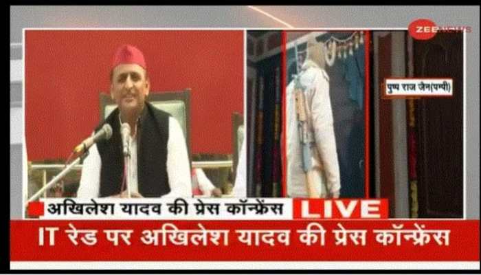 BJP wants to defame Samajwadi Party, raids on Pushpraj Jain politically motivated: Akhilesh Yadav