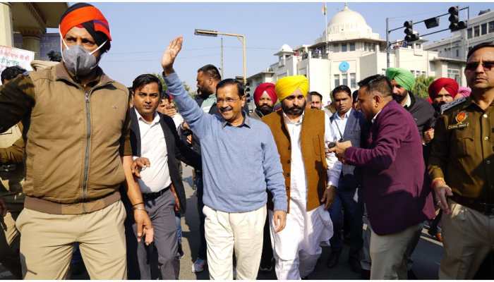 &#039;This is the weakest govt in Punjab ever&#039;: Arvind Kejriwal attacks Congress at Shanti March in Patiala