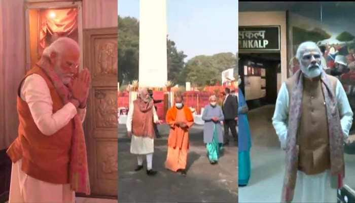 PM Narendra Modi offers prayers at Augurnath temple, pays tributes at Shahid Smarak in UP’s Meerut