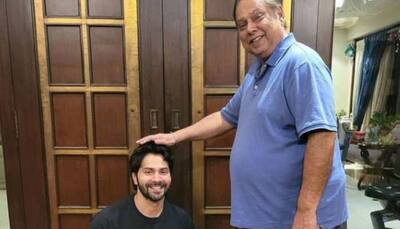 Varun Dhawan starts 2022 with father David Dhawan's blessings
