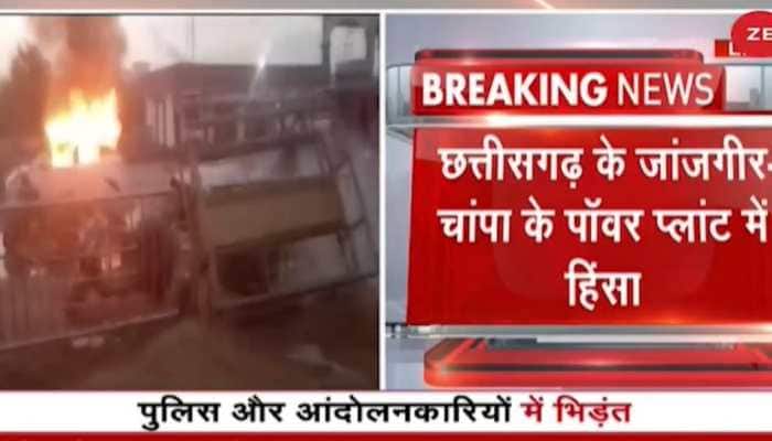20 cops injured after protest by contract workers at Chhattisgarh power plant turns violent 