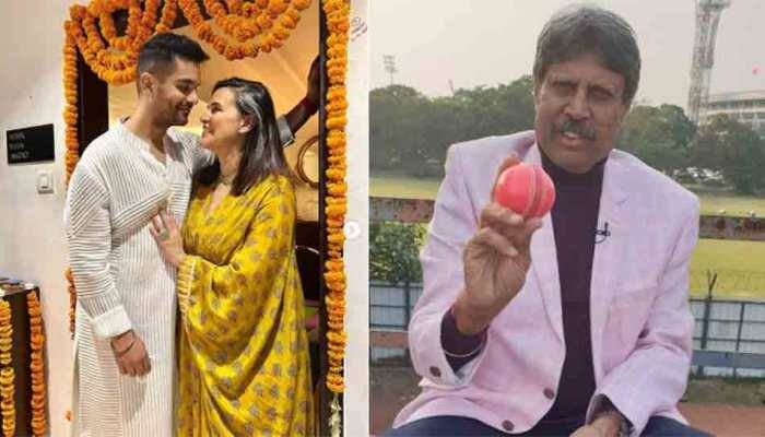 Neha Dhupia shares photo with Kapil Dev, his wife Romi on cricketer's birthday, talks about his cat
