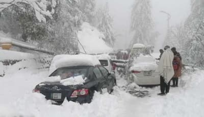 At least 21 tourists die after being trapped in vehicles due to heavy snowfall in Pakistan's popular hill station Murree