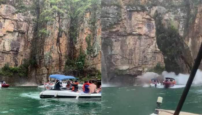 At least seven die, several injured after part of canyon collapses at Brazilian waterfall - Watch video