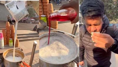 Food blogger tries Rooh Afza chai in viral video, leaves internet in shock- Watch 