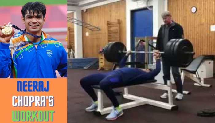 Neeraj Chopra sweats it out hard in gym in US, says ‘effort and hard work have no substitutes’ – WATCH
