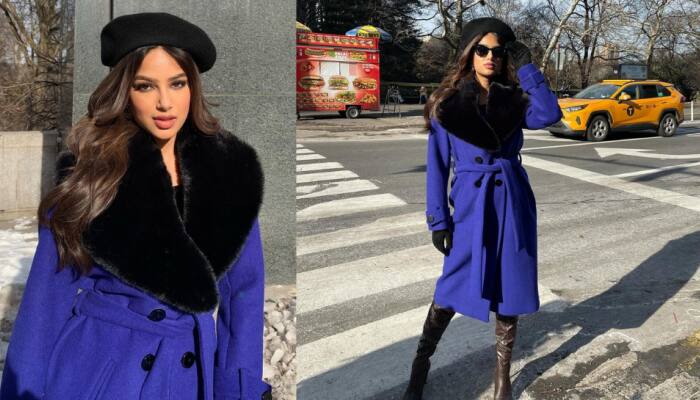 Miss Universe 2021 Harnaaz Kaur Sandhu visits NY's Empire State Building
