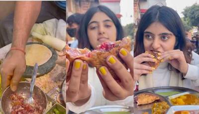 Food blogger tries Paranthe Wali Gali’s famous candy crush parantha in viral video- Watch 