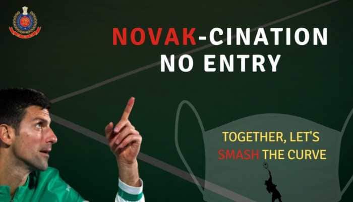 &#039;Safety is no JOKE-ovic&#039;: Delhi Police takes a jibe at Novak Djokovic for not taking the jab