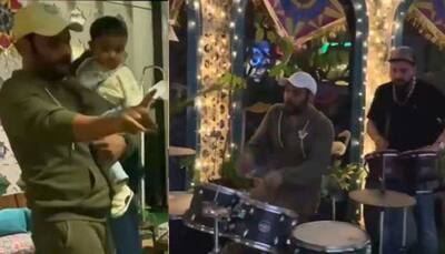 Kapil Sharma dancing with his son on Lohri goes viral, Mika Singh plays the drums - Watch