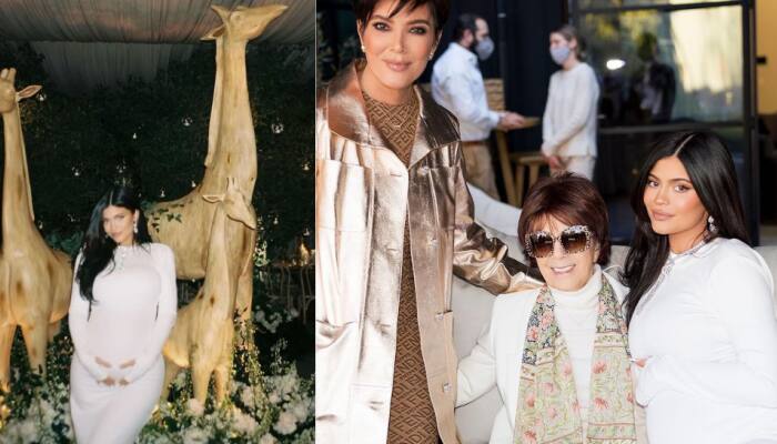 Kylie Jenner gives sneak peek into her giraffe-themed baby shower party