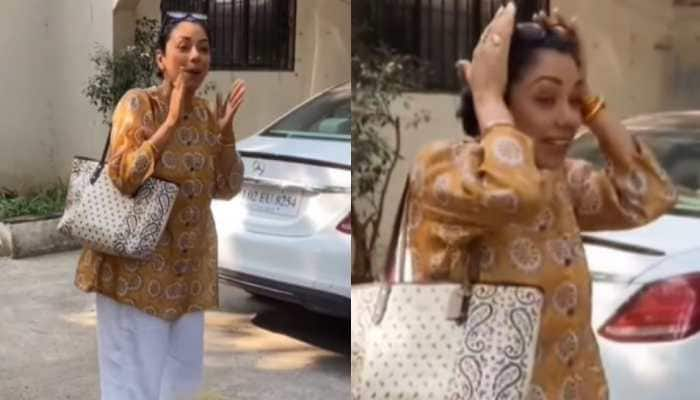 I have oil in my hair: &#039;Anupamaa&#039; fame Rupali Ganguly shies away from paps in viral video!