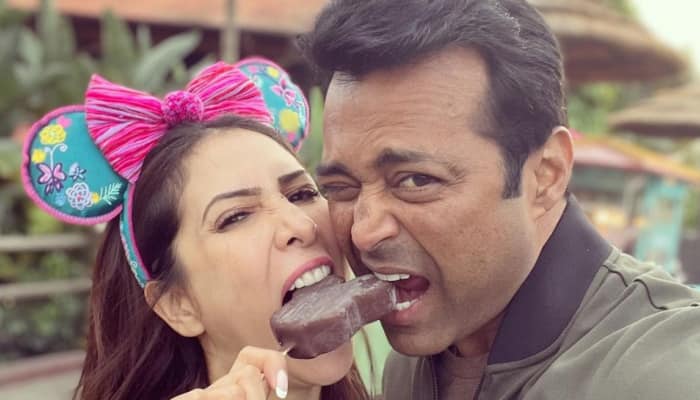 Kim Sharma, Leander Paes have fun day out at Walt Disney World, Florida: PICS