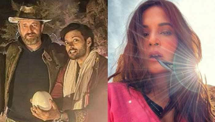 Ali Fazal shares quirky photos with Gerard Butler from &#039;Kandahar&#039; sets, Richa Chadha goes &#039;OMG&#039;