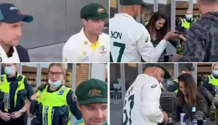 Australia and England cricketers KICKED OUT of hotel bar as police shut down post-Ashes booze party – WATCH