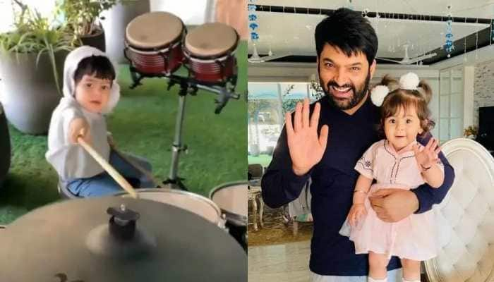 Kapil Sharma shares awwdorable video as daughter Anayra plays drum, tells him: ‘Papa you play’