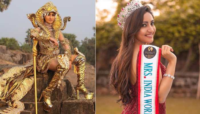 Navdeep Kaur&#039;s &#039;Kundalini Chakra&#039; outfit steals the show at Mrs World 2022!