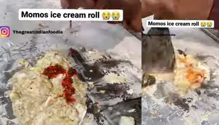 'Bhagwaan, hai kahan re tu!': Momo Ice Cream Roll horrifies internet - WATCH!