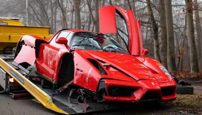 Rare Ferrari supercar worth Rs 25 crore crashes in Netherlands, check pics
