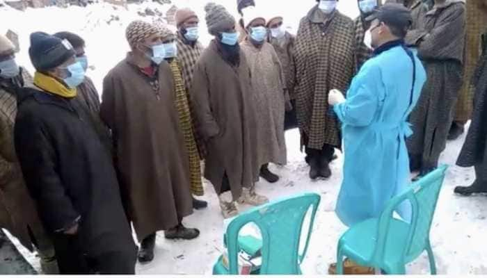 Kashmir health workers are braving snow, cold waves to vaccinate kids in this remote village