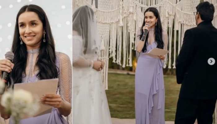 Shraddha Kapoor turns officiator for her makeup artist's wedding- WATCH!