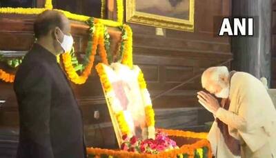 PM Modi pays floral tributes to Subhas Chandra Bose on his 125th birth anniversary at Central Hall