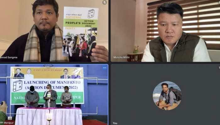 NPP president Conrad Sangma releases manifesto for upcoming Manipur Assembly polls