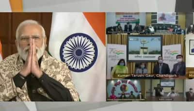 PM Narendra Modi interacts with Pradhan Mantri Rashtriya Bal Puraskar recipients, awards digital certificates
