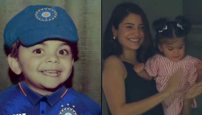 Virat Kohli - Anushka Sharma’s daughter Vamika&#039;s face revealed; fans say ‘ye toh choti Virat hai’ – WATCH