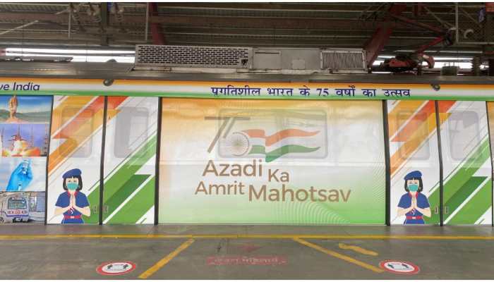 Delhi Metro launches special train to commemorate &#039;Azadi Ka Amrit Mahotsav&#039;