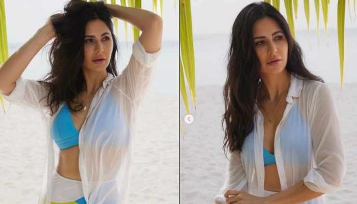  Katrina Kaif looks drop-dead gorgeous in bikini; fan says &#039;Vicky Kaushal is one lucky person&#039;