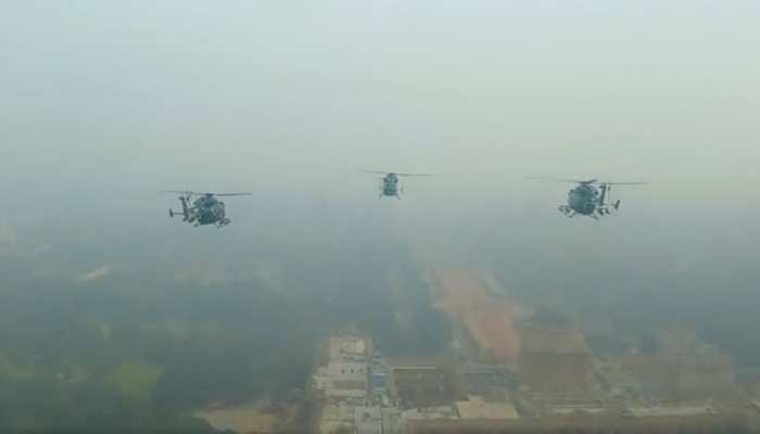 Cockpit view of Rudra formation by IAF, grand fly-past featuring 75 aircraft at Republic Day parade - Watch