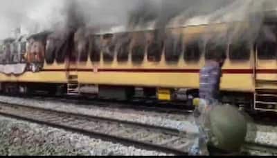 Railway Recruitment Board’s NTPC exam: Protesters set train's coach on fire in Bihar’s Gaya