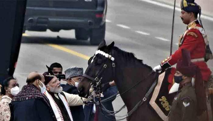 President Ram Nath Kovind&#039;s bodyguard horse &#039;Virat&#039;, who took part in 13 Republic Day parade, retires