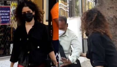 WATCH: Sanya Malhotra rushes to help pap after he trips, asks him 'lagi toh nahi?'