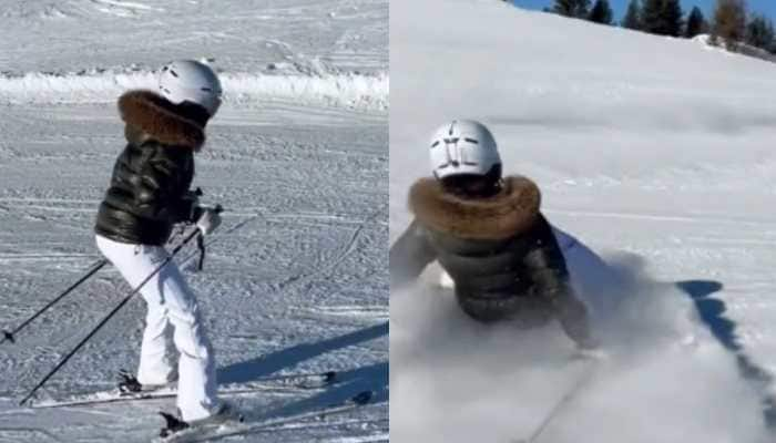 Samantha Ruth Prabhu falls while skiing, thanks instructor for &#039;saving her&#039; - Watch