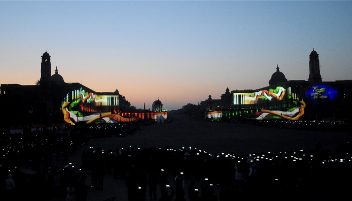 Final dress rehearsals underway in Delhi ahead of the Beating Retreat Ceremony
