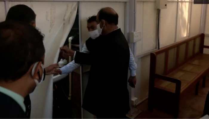 Watch: LS Speaker Om Birla reviews Covid preparedness at Parliament ahead of Budget Session