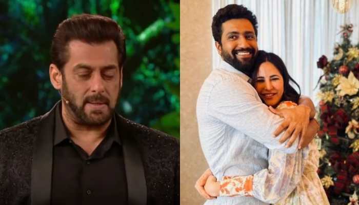 Sab khush hai: Salman Khan discusses Katrina Kaif-Vicky Kaushal&#039;s wedding with Shehnaaz Gill - Watch