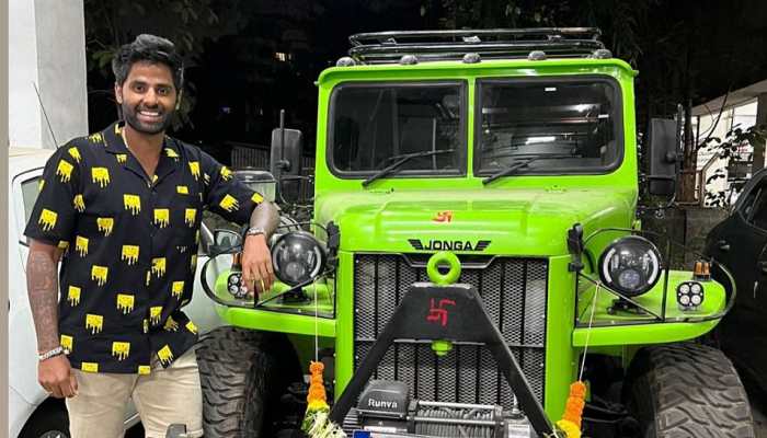 Suryakumar Yadav brings home car used in Indian Army - Check PICS