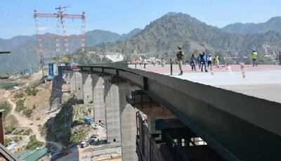 A portion of the longest Indian Railways tunnel completed in Jammu and Kashmir 