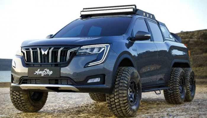 Mahindra XUV700 SUV imagined as a 6x6 pickup-truck looks solid: Check here