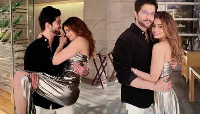 Shamita Shetty cannot stop smiling as Raqesh Bapat lifts her in his arms on her birthday: PICS