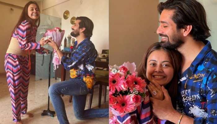 Devoleena Bhattacharjee gets engaged to actor Vishal Singh, flaunts her HUGE diamond ring- In PICS! Devoleena Bhattacharjee gets engaged to actor Vishal Singh, flaunts her HUGE diamond ring- In PICS!
