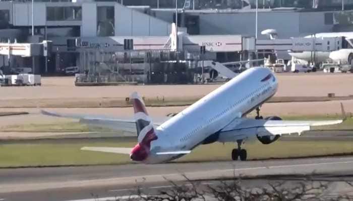 Watch: Scary moment for passengers as pilot aborts plane’s landing due to strong crosswinds